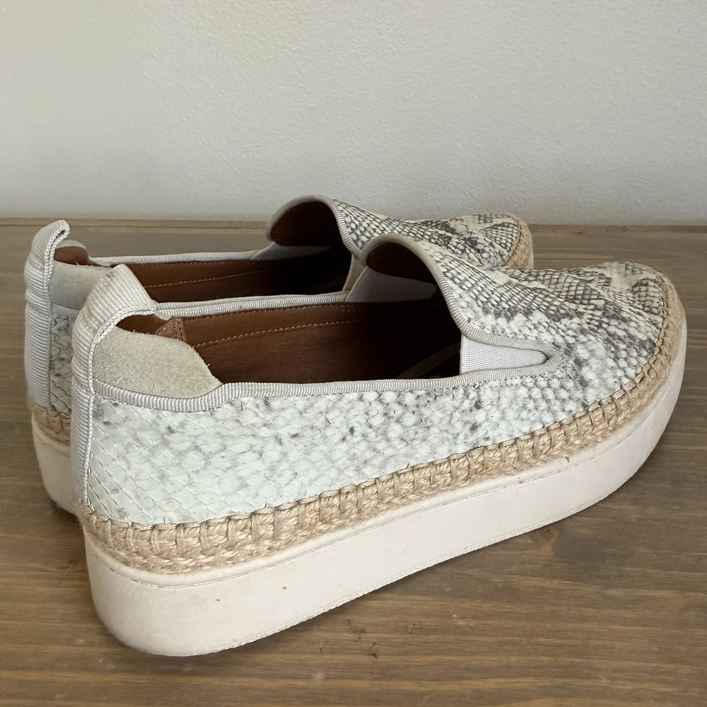 Franco Sarto Womens 8.5M Snakeskin‎ Leather Homer 2 Slip On Platform Sneakers - Picture 4 of 8